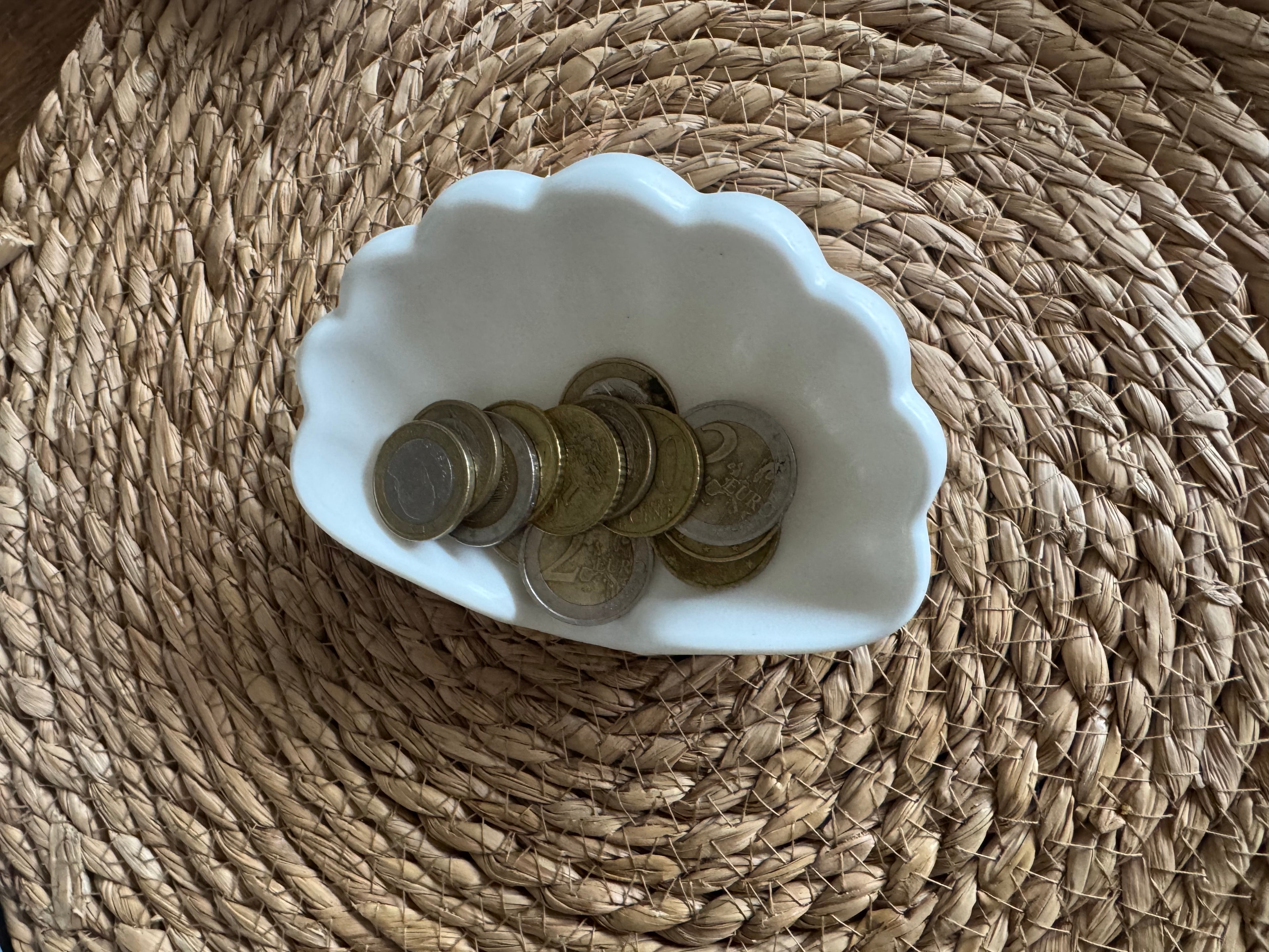 Geld schaaltje schelp