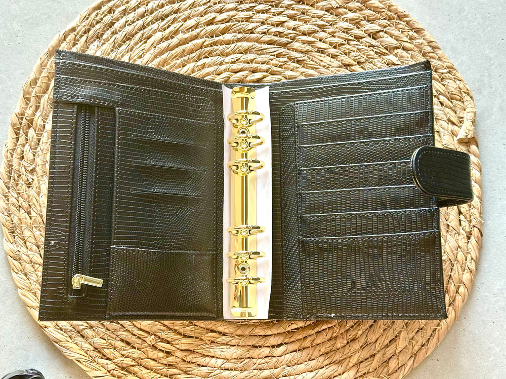 A6 Binder croco