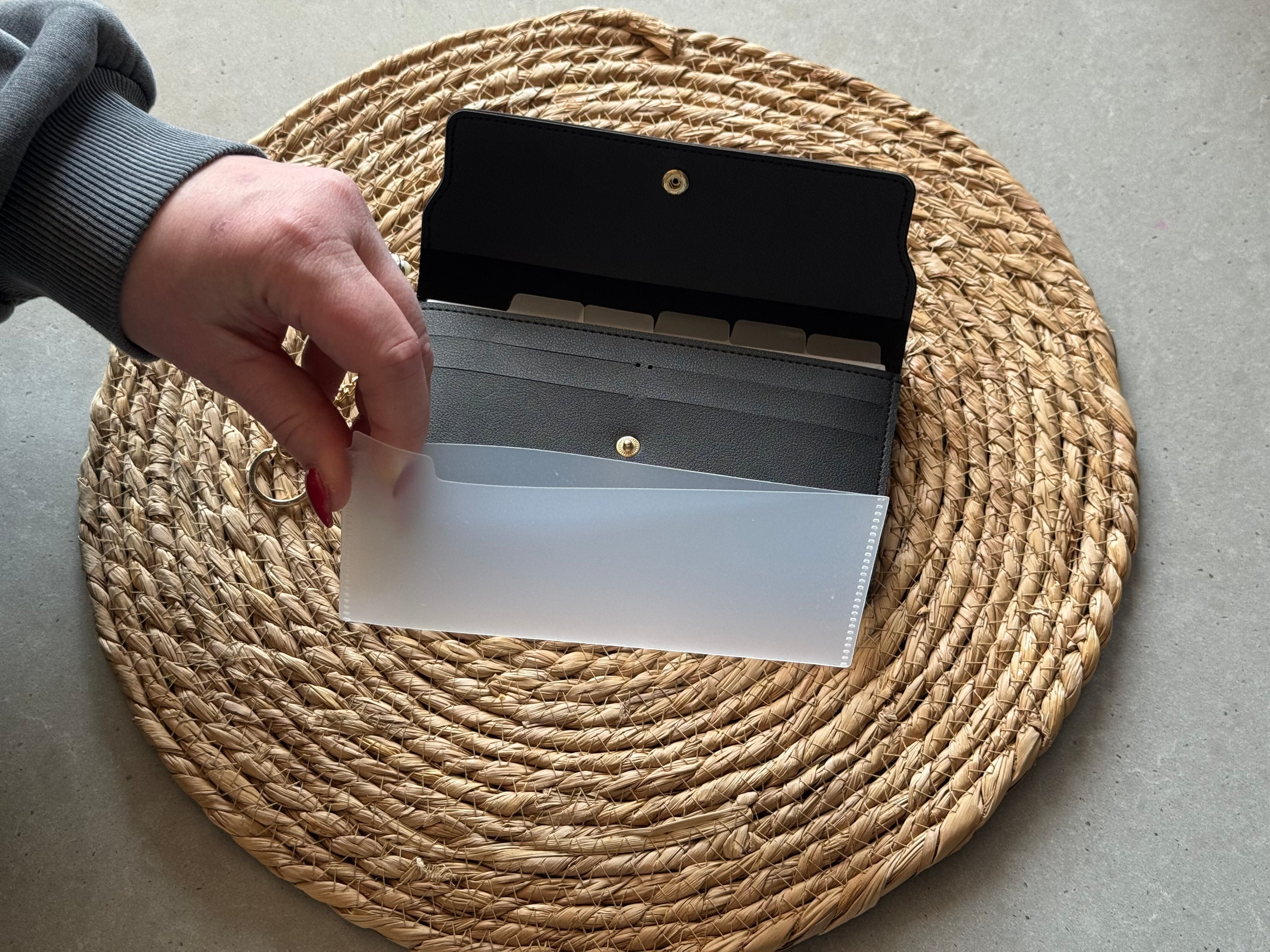 Portemonnee met tabbladen