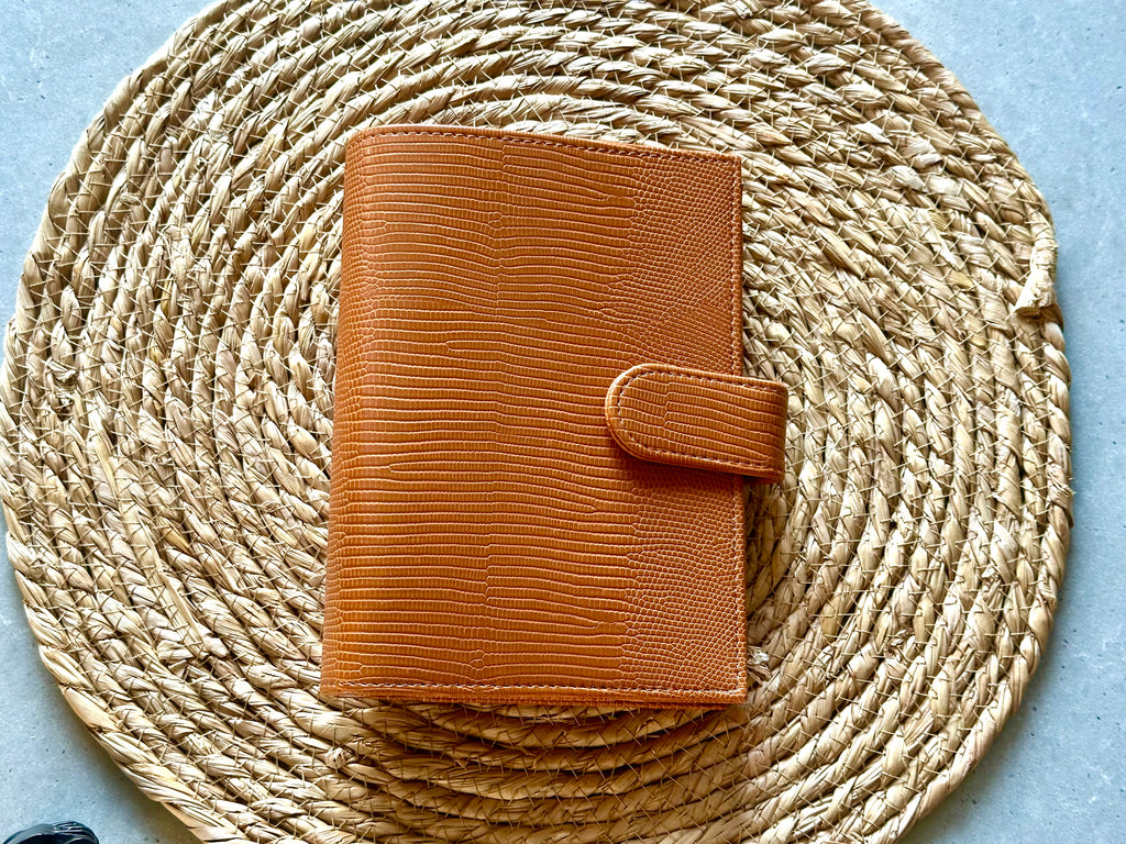 A6 Binder croco