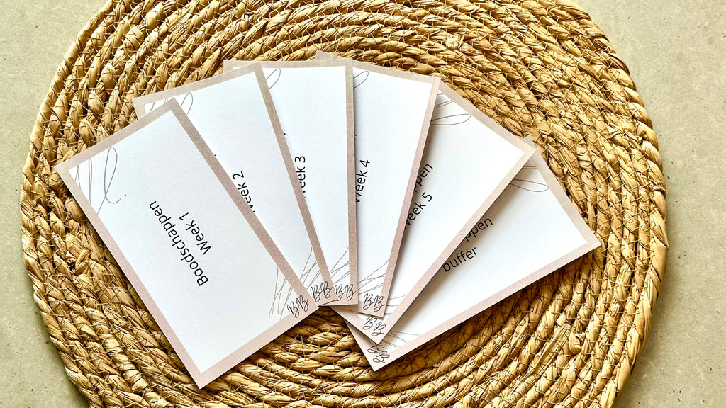 A6 Dashboard boodschappen sets